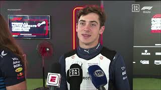 F1 Azerbaijan Baku  Entrevista Colapinto Post Q3  1492024 [upl. by Ydissahc942]