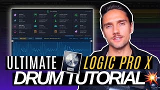 The ABSOLUTE BEST way to do drums in Logic Pro X 105 UPDATE  Drum Machine Designer Tutorial [upl. by Eirolav298]