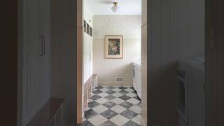 Mudroom Renovation with Checkerboard Marble Floor mudroom [upl. by Fadiman572]