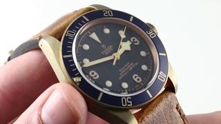 Tudor Heritage Black Bay Bronze quotBlue Buchererquot Edition 79250BB0001 Luxury Watch Review [upl. by Enylrac]