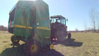 New to the farm We bought a John Deere 567 mega wide round baler [upl. by Agle]