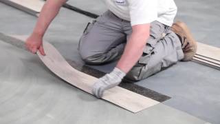 Covor PVC Trafic Intens Tarkett  Instructiuni de montaj LVT [upl. by Norrat7]