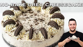 Super Easy Oreo Cheesecake No Oven Needed And No Gelatin [upl. by Atirat]