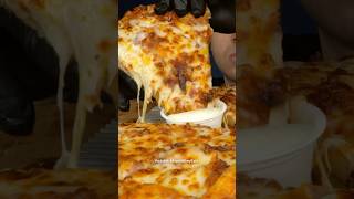 Domino’s Pizza with too much Cheese asmr mukbang pizza [upl. by Wally]