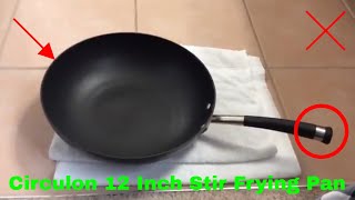 ✅ How To Use Circulon 12 Inch Stir Frying Pan Review [upl. by Yuu]