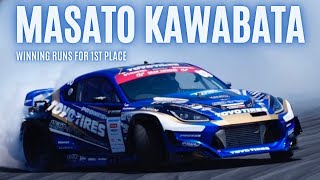 Masato KAWABATA  Winning Runs For 1st Place  D1 Grand Prix 2022  Round 1 Fuji Speedway [upl. by Surtemed320]