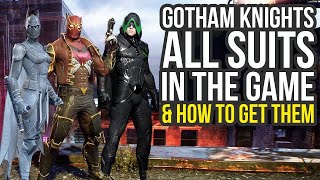 Gotham Knights All Suits amp How To Get Them Gotham Knights Suits [upl. by Akihsay]