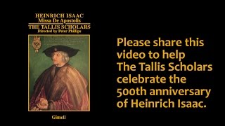 The Tallis Scholars sing Isaacs Virgo prudentissima [upl. by Melisandra]