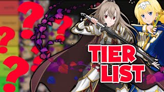 MY DARK ELEMENT TIER LIST 2nd ANNIVERSARY EDITION DECEMBER 2021  SAO Unleash Blading [upl. by Brittaney]