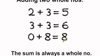 Math  Closure and commutative property of whole number addition  English [upl. by Eirised898]