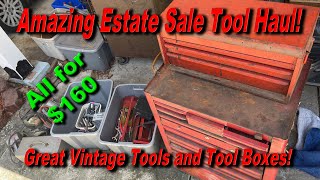 Amazing Retired Mechanics Estate Sale Tool Haul [upl. by Vedis]