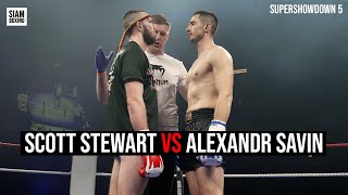 Scott Stewart vs Alexandr Savin  WBC Muay Thai World Title [upl. by Ymia35]