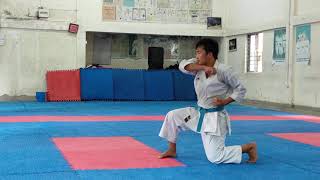 ABAB SANGDO Performing Sansai kata Round3 From Arunachal Pradesh [upl. by Nosydam]