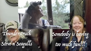 Thunderstruck  StevenSeagulls  SO MUCH FUN Grandparents from Tennessee USA react [upl. by Leinoto]