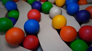 MARBLE RUN WOODEN BIG GRAPAT BALLS RUN RUN [upl. by Eirotal999]