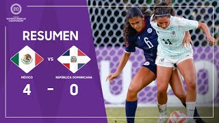 México 40 República Dominicana  2023 Concacaf Womens Under20 Championship [upl. by Lexie]