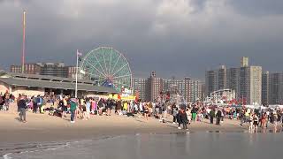 Coney Island 2024 New Years Day Polar Bear Plunge Brooklyn New York C0819 [upl. by Pamella115]