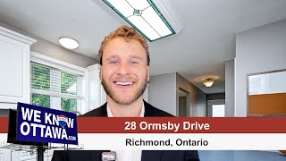 28 Ormsby Drive  Richmond Ontario  Hamre Real Estate Team REMAX Affiliates [upl. by Carbone]