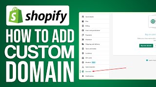 How To Add A Custom Domain To Shopify 2024 Full Guide [upl. by Yenalem646]