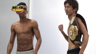 Robert Barrera vs Ryoichi Taguchi Pesaje weighing  EntrevistaInterview [upl. by Xyno]