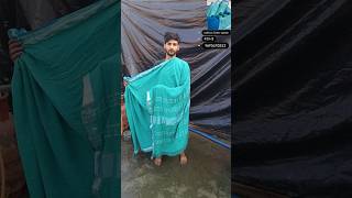 Cotton linen saree youtubeshorts art viralvideo video [upl. by Mccollum]