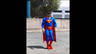 Superman Turns The Dinosaur Into GODZILLA in GTA 5 😱 shorts [upl. by Oralla574]