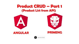 Product CRUD  Part 1 Product List using PrimeNG Table with Pagination  Angular PrimeNG Examples [upl. by Crissy]