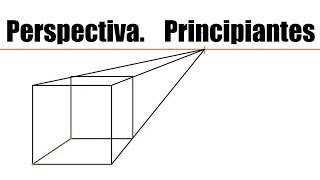 Tutorial Perspectiva Principiante 1 punto de fuga crear un cubo dividir en 2 y 3 partes objeto [upl. by Nytsirhc]