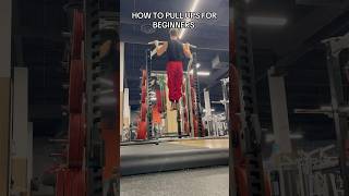 how to pull ups for beginners 💪 gym workout fitness [upl. by Ruberta661]