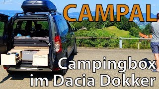 CAMPAL CampingBox im Dacia DOKKER  Vorstellung und nützliche Tipps [upl. by Rahmann516]