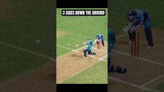 Three sixes down the ground in dream cricket game IOS gameplay [upl. by Paz]