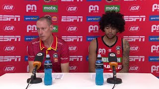 John Rillie and Izan Almansa press conference vs Melbourne United  Round 8 NBL25 [upl. by Nodla]