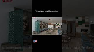 Restaurant interior design on fusion theme [upl. by Arika]