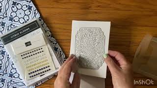 Beautiful Paper Stampin Up Unboxing Mediterranean Blooms Suite [upl. by Alair808]