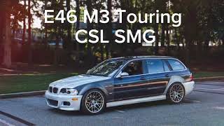 What does an E46 M3 SMG Wagon with a CSL airbox sound like [upl. by Niltak]