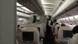 Turkish Airlines Airbus A340300 Business Class Review [upl. by Gnagflow]