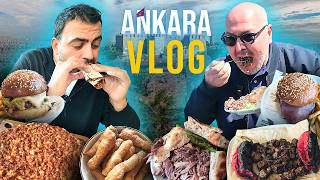 Ankara Vlog  Ankara Döneri Hamburger Ciğer Lahmacun  Ayaküstü Lezzetler [upl. by Benn]