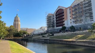 Walking the Riverwalk in San Antonio TX  Southtown to The Pearl [upl. by Neala928]