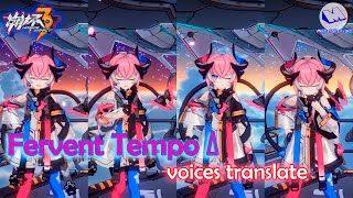 Rozaliya Fervent Tempo Δ Voice Lines Translate Sub ENID  Honkai Impact 3 [upl. by Ycinuq]