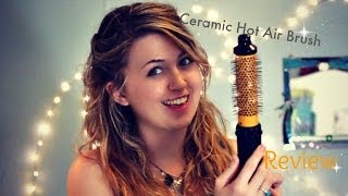 Hair Style Hot Tools Review Conair Pro Ceramic Tools Porcelain Series Jilbere Hot Air Brush [upl. by Anirdnaxela]