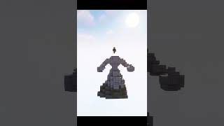 How to build a woman statue in Minecraft  Timelapse  Tutorial [upl. by Cloe]