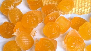 Orange Gummy Candy Recipe Jelly Candy Recipe [upl. by Gavrielle]