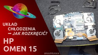 HP OMEN 15 💻 Układ chłodzenia  Jak rozkręcić [upl. by Arytas]