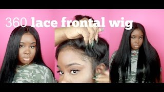 ♡ EASY 360 LACE FRONTAL WIG  Uamazinghair ALIEXPRESS [upl. by Silloc827]