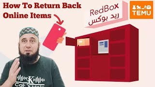 How To Return Back Online Items  Temu Items Return Back In RedBox  RedBox Machine Use  RedBox KSA [upl. by Ialokin646]