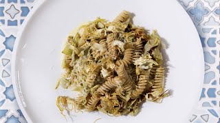 Fusilli integrali Voiello con carciofi e crema daglio  La ricetta dello Chef Cannavacciuolo [upl. by Romine]