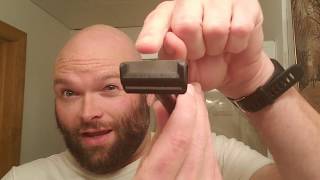 Head Shave of the Day  OneBlade Core Loose Screw Shaving Croud Behavior [upl. by Eseerehc]