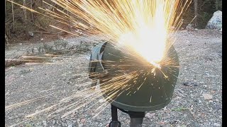 K63 Russian Helmet ballistic test  Titanium vs 57mm SS190 [upl. by Xuaegram750]