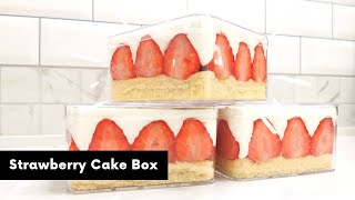 SUB Strawberry Cake Box สตรอว์เบอรี่เค้กบอกซ์สไตล์เกาหลี  AnnMade [upl. by Cowen225]