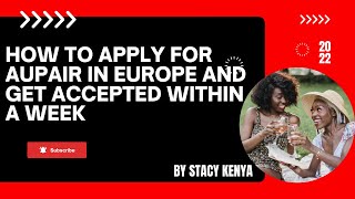 How to Apply For Au pair in Europe and Get Accepted Within a Month Episode 1 [upl. by Ecnarepmet484]